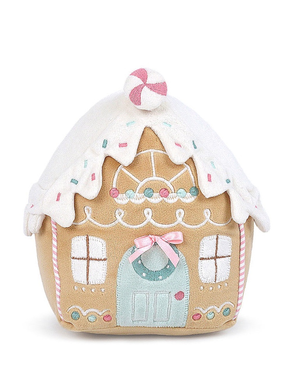 Mon Ami Designs Gingerbread House Plush Toy Christmas Holiday NWT